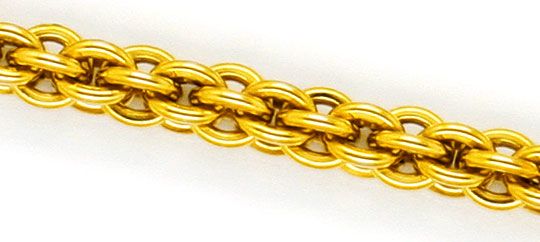 Foto 2 - Sehr seltene Himbeer Ringe Gold Kette Collier Gelb Gold, K2317