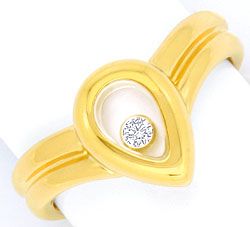 Foto 1 - Original Chopard Brillant-Ring Happy Diamonds Gelb Gold, S2909