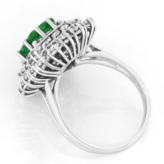 Foto 3 - Eleganter Ring 3ct Smaragd 1,78ct Diamanten, S5549
