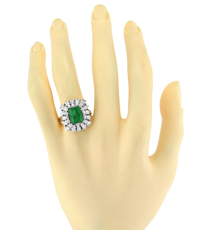 Foto 4 - Eleganter Ring 3ct Smaragd 1,78ct Diamanten, S5549
